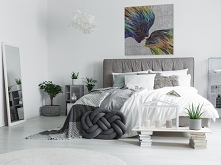 Taniec żywiołów - nowoczesny obraz na płótnie - w kwadracie