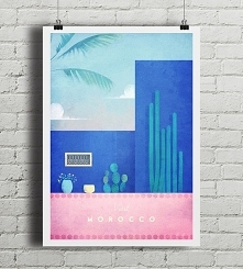 Maroko - vintage plakat 50x70 cm