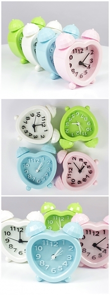 Kolorowe, pasteLOVE <3 Zegary z funkcją budzika w kształcie serca, w 4 wersjach kolorystycznych dostępne w sklepie online - sklep.chomik.pl  Który kolor skradł Wasze serca? 