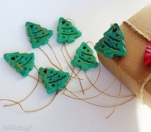 Choinki z kolekcji Weihnachten. Zestaw 6 choinek świątecznych - zawieszek, ozdób choinkowych