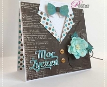 Wykonana ręcznie z dbałością o każdy detal oryginalna kartka dla mężczyzny.

Baza kartki wykonana z białego papieru offset, bezdrzewnego o gramaturze 300 gm i wym. 14 x 14 cm (+...