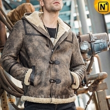 Genuine Shearling Coat | CWMALLS® New Jersey Vintage Sheepskin Parka CW808373 [Custom Made]