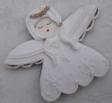 Aniołek gwiazdka Boże Narodzenie.