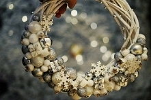 Świątecznie srebro i biel❤