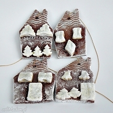 Zawieszki choinkowe. Domki świąteczne. Kolekcja Weihnachten.