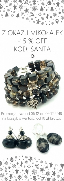 Z okazji Mikołajek - 15 % off na cały koszyk. Wpisz kod: SANTA. Idealna okazja na zaopatrzenie się w prezenty świąteczne ze zniżką ecobizuteria.pl