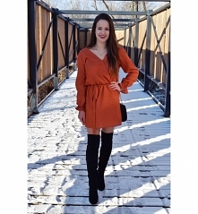 Uszyta przeze mnie kopertowa sukienka :) więcej moich projektów na insta: laylie_e zapraszam do obserwacji :)