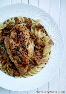 Kurczak w tymianku zapiekany w kurkach