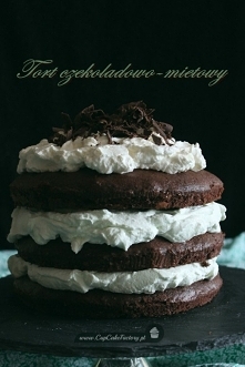tort czekoladowo miętowy