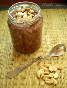 Nocna owsianka z cukinią i jabłkiem