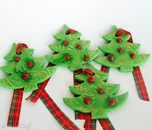 Choinki świąteczne. Zawieszki dekoracyjne z kolekcji Weihnachten.