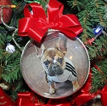 Bombka ze zdjęciem Twojego pupila - zamów już dziś - Duża 12 cm