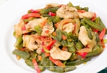 Kurczak z fasolką szparagową