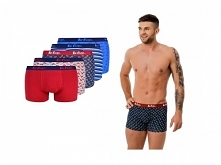 Lee Cooper Bokserki Zestaw 5 par wygodnej i designerskiej bielizny męskiej, która idealnie nada się na świąteczny prezent dla Panów.