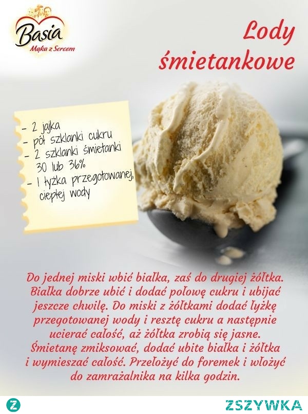 lody śmietankowe