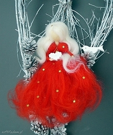 Świąteczny wianek. Gwiazdkowa wróżka z kolekcji Weihnachten. Świąteczny wianek. Dekoracja.