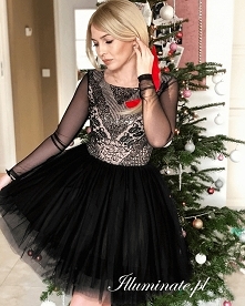 Śliczna czarna, tiulowa sukienka z kolekcji Illuminate <3 Nie tylko na święta! :)