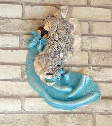 Anioł z pirytem z kolekcji Weihnachten. Dekoracja świąteczna.