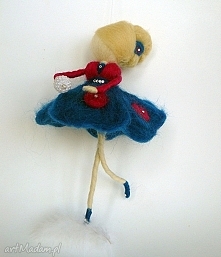 Wróżka balerina tańcząca na piórku-MOBIL