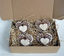 dekoracje Świateczne. Zawieszki choinkowe. Piernikowe serduszka.