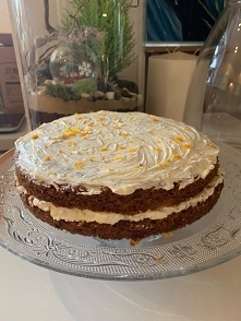 tort pomarańczowo- marchwiowy