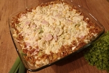 Sałatka z pora oraz tortellini