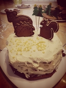 Tort piernikowy - Zimowy la...