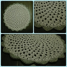 Szydełkowy dywanik ze spagh...