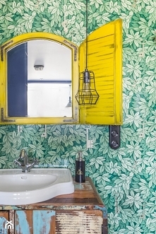 łazienka w stylu boho