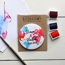 Magnes kolorowa mapa 20szt-upominek weselny