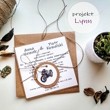 Zaproszenie z motocyklem