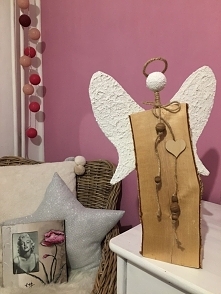 anioł dębowy dla Agnieszki