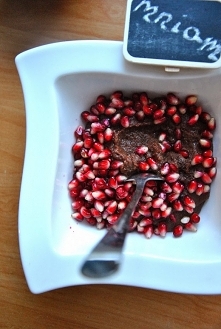 kakaowo kawowa manna z granatem