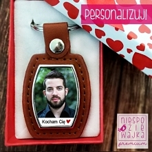 Elegancki breloczek ze zdjęciem na Walentynki