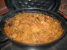 Bigos pieczony po Bieszczadzku