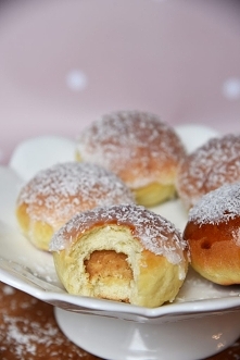 Odchudzone, pieczone pączki Rafaello