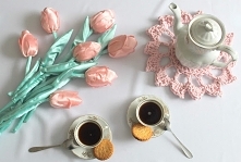 Tulipany satynowe HANDMADE