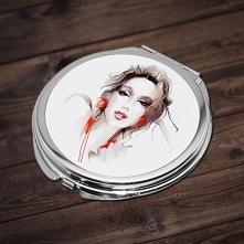 Okrągłe lusterko z Twoim nadrukiem