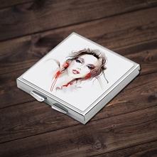 Kwadratowe lusterko z Twoim nadrukiem