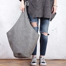 Short Boogi Bag szara lekko przecierana