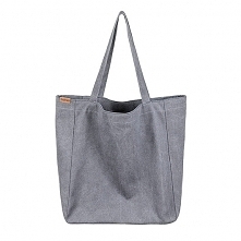 Lazy bag torba grafitowa na zamek / vegan