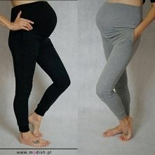 UBRANIA SZYTE W POLSCE!
Nowe dresy ciążowe - dostępne w dwóch kolorach - szare i czarne. Nogawki zwężane na dole ściągacze. W pasie szeroki ściągacz podtrzymujący brzuch, po bok...