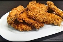 Pieczone kąski kurczaka w śmietanowo-majonezowym cieście