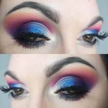 Kolorowy makijaż oczu 
