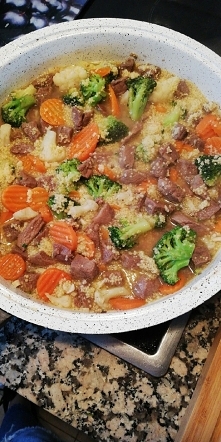 Mniam wołowina kuskus z warzywami