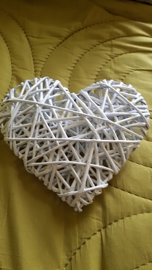 Serduszko z wikliny papierowej