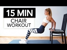 15 MIN CHAIR WORKOUT - Extreme Full Body Training / Nothing for Beginners | Pamela Rf