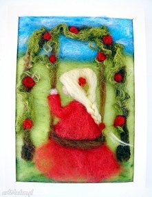 Różany ogród. Obraz z kolekcji Die wunderschöne Kindheit