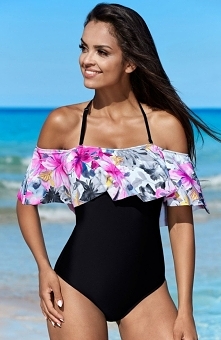 Lorin L-4202/9 kostium kąpielowy jednoczęściowy Zmysłowy jednoczęściowy kostium kąpielowy o oryginalnym i szalenie kobiecym fasonie, wykonany został z najwyższej jakości elastyc...