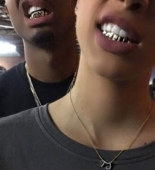 dope, white, girl, black, boy, golr, grillz, gang